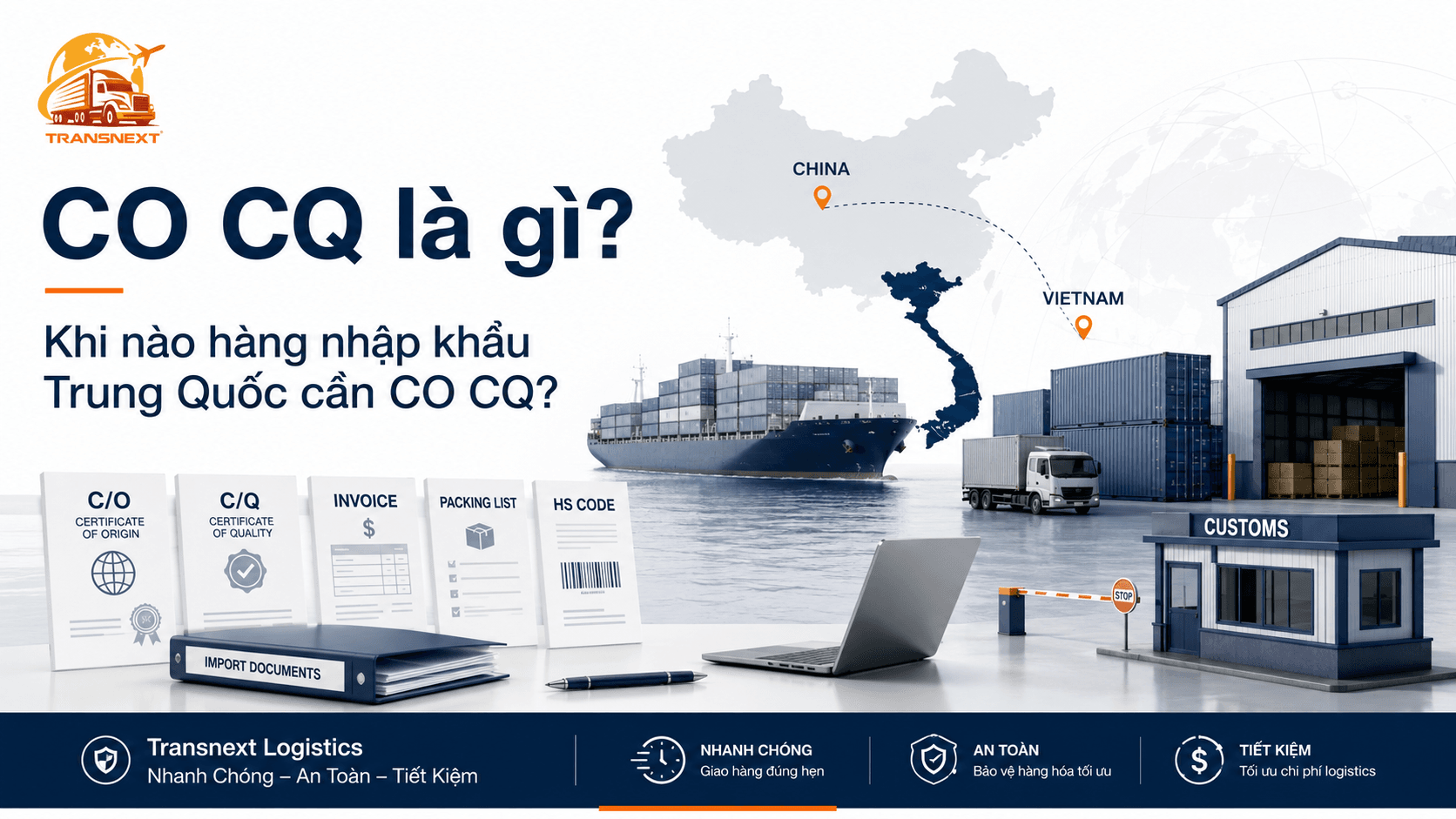 CO, CQ là viết tắt của hai loại chứng từ quan trọng đi kèm với hàng hóa