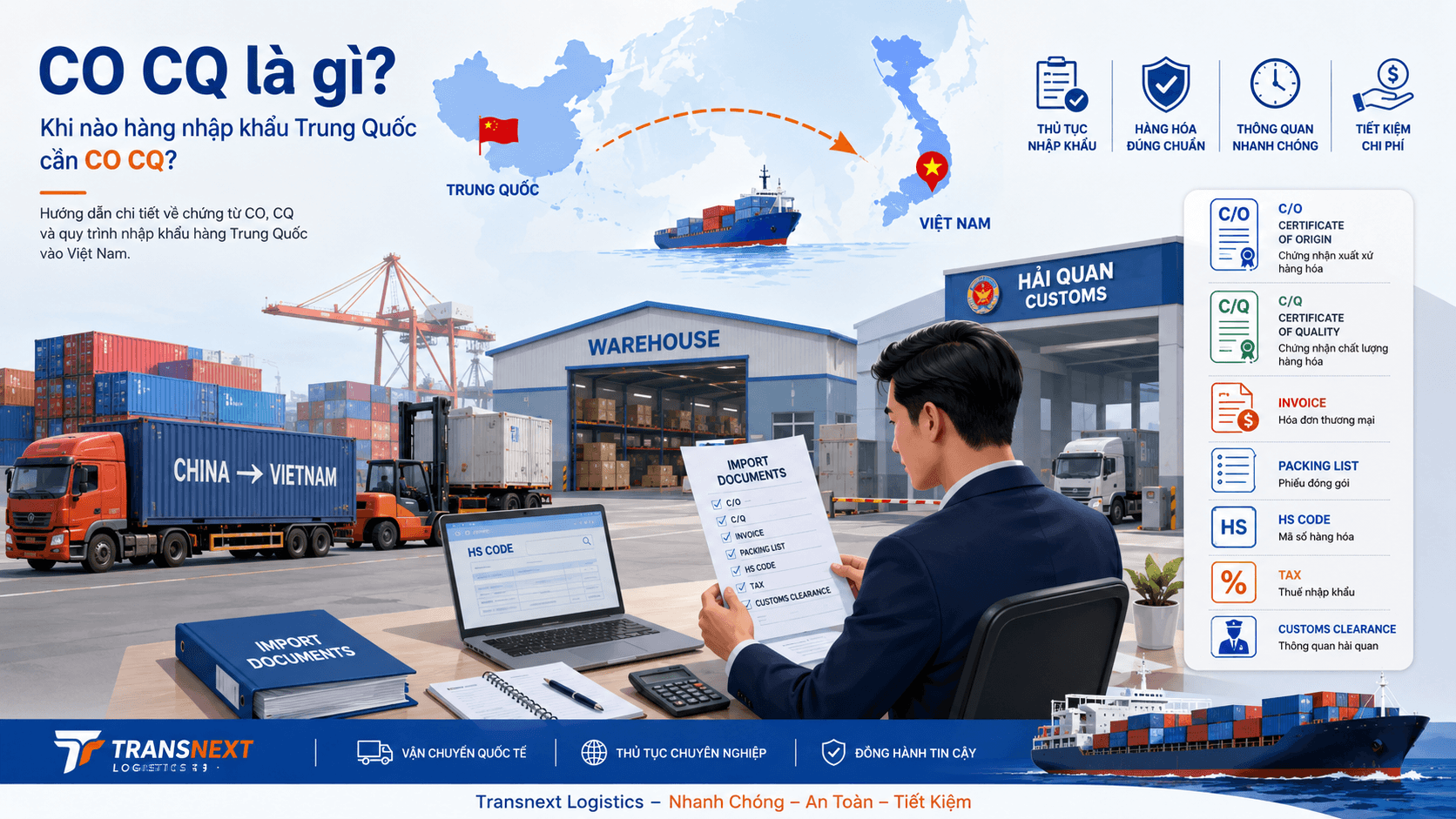 CO CQ là gì? Khi nào hàng nhập khẩu Trung Quốc cần CO CQ?