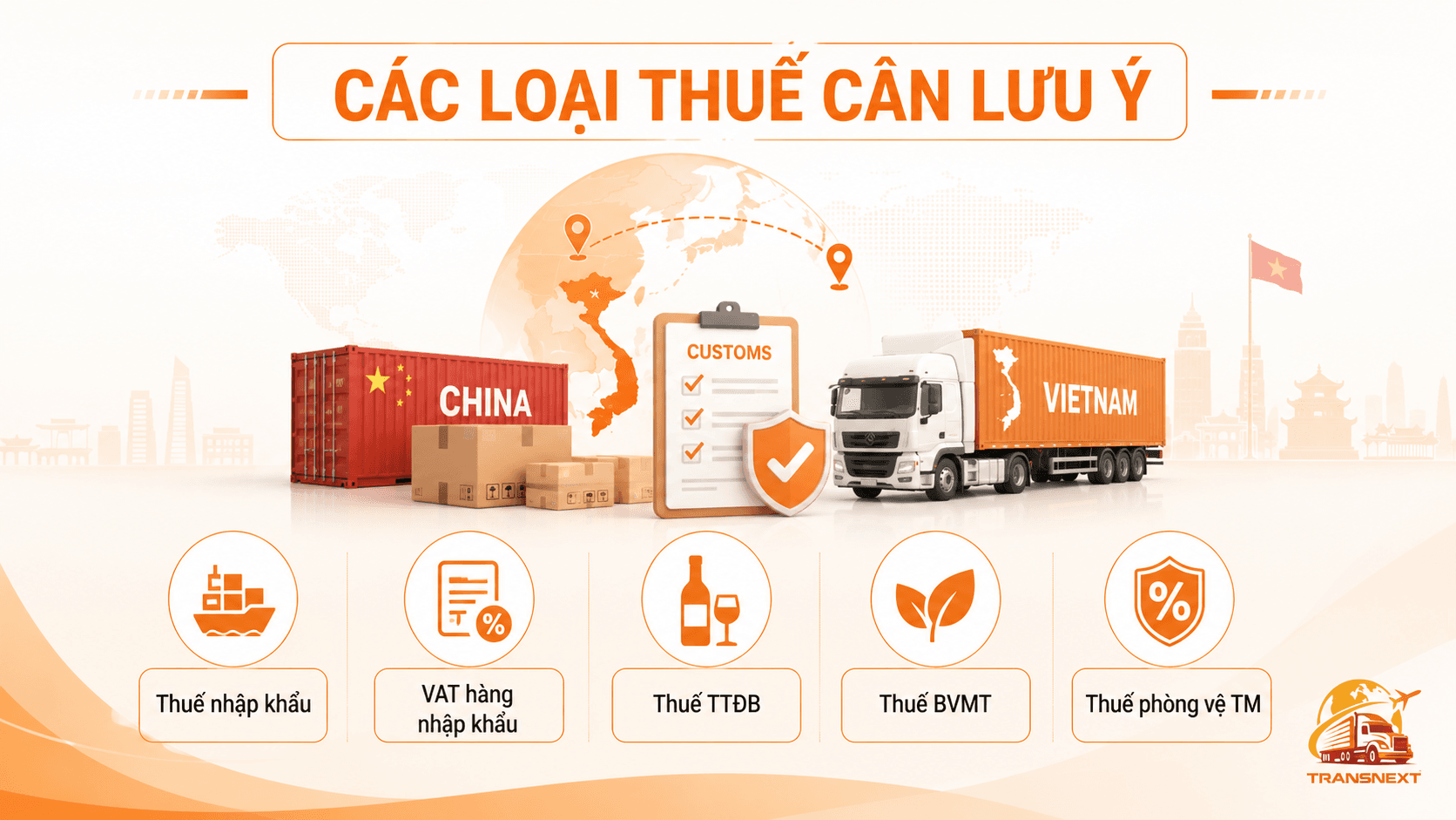 Tùy thuộc vào từng mặt hàng cụ thể, bạn có thể phải nộp thêm Thuế 